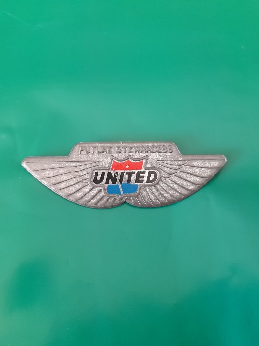 Vintage United Airlines Collectible Pin "Future Stewardess" Flight Attendant